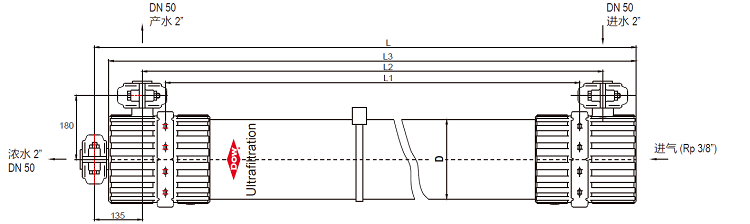 陶氏2880正面圖結構